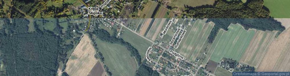 Zdjęcie satelitarne Podgórna ul.